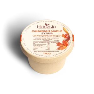 Honesta Canadian Maple Syrup topping pot – 100% pure maple drizzle for chia seed breakfast pots